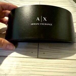 Armani Exchange A/X Hard Sunglasses Glasses Case Black Clamshell- CASE ONLY